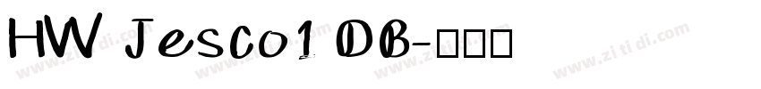 HW Jesco1 DB字体转换